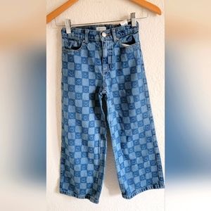 90s Smiley Checkered Pacsun kids jeans